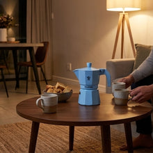 Load image into Gallery viewer, Pezzetti Ital Express Stove Top Coffee Maker - Pastel Blue - Room+
