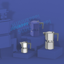Load image into Gallery viewer, Pezzetti Penta Express Stove Top Coffee Maker - Silver - Room+
