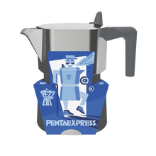 Load image into Gallery viewer, Pezzetti Penta Express Stove Top Coffee Maker - Silver - Room+
