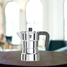 Load image into Gallery viewer, Pezzetti Solid Express Stove Top Coffee Maker - Silver - Room+
