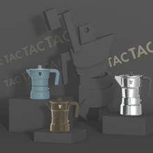 Load image into Gallery viewer, Pezzetti Solid Express Stove Top Coffee Maker - Silver - Room+
