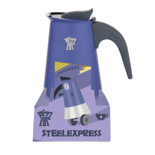 Load image into Gallery viewer, Pezzetti Steel Express Stove Top Coffee Maker - Inidigo - Room+
