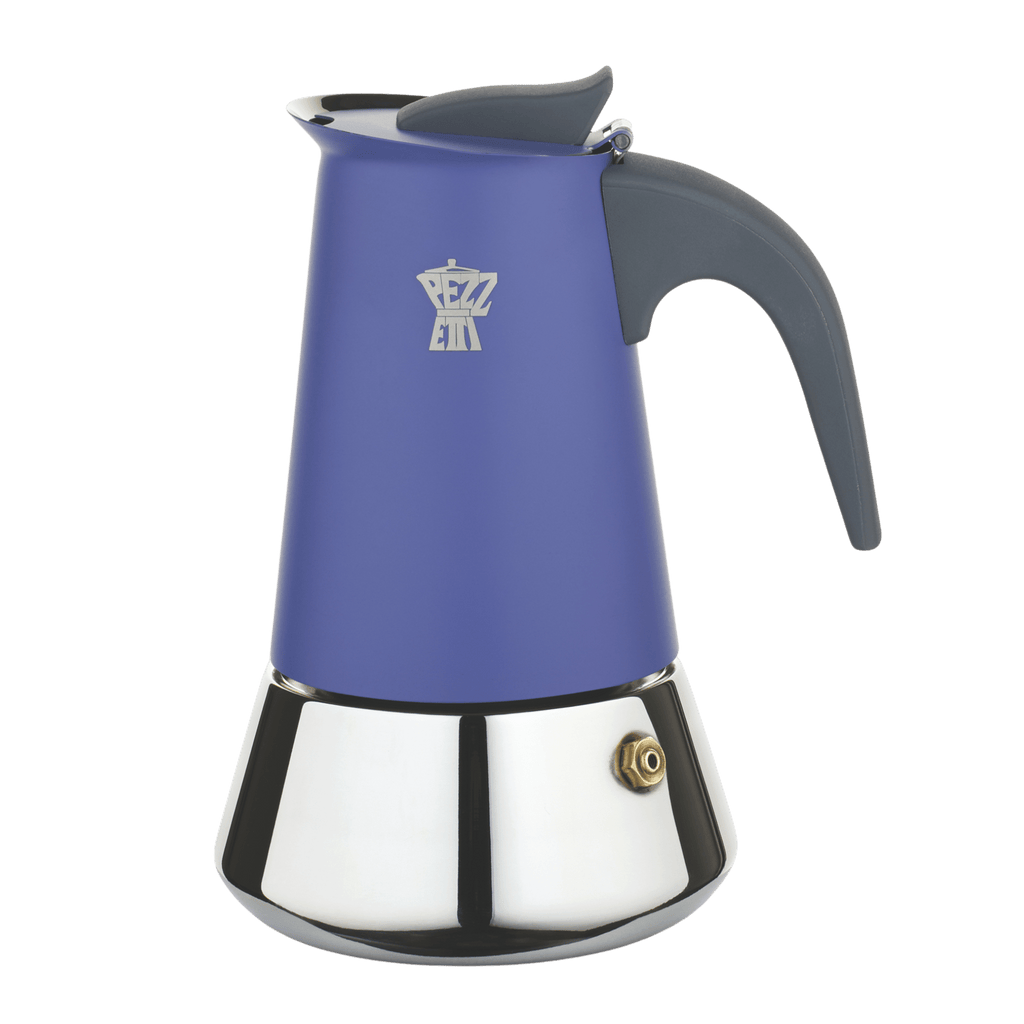 Pezzetti Steel Express Stove Top Coffee Maker - Inidigo