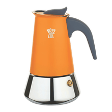 Load image into Gallery viewer, Pezzetti Steel Express Stove Top Coffee Maker - Peach - Room+
