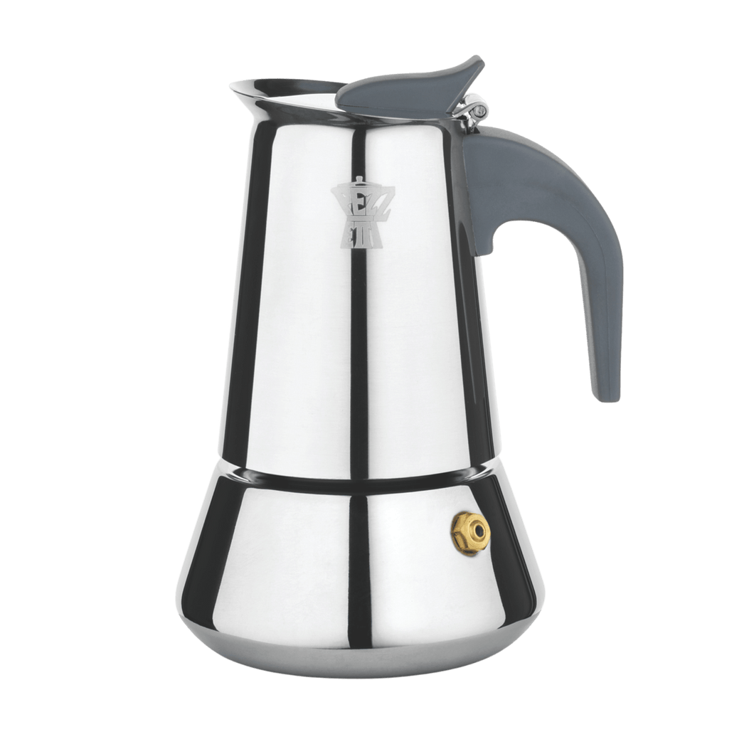Pezzetti Steel Express Stove Top Coffee Maker - Silver - Room+