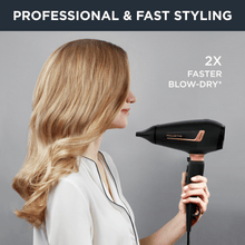 Load image into Gallery viewer, Rowenta Pro Power Hair Dryer 2200 W Ionic Black and Blush - Room+
