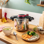 Tefal ClipsoMinut' Easy 9L Stainless Steel Pressure Cooker