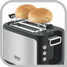 Load image into Gallery viewer, Tefal Express 2 Slice Toaster Black Stainless Steel - Room+
