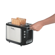 Load image into Gallery viewer, Tefal Express 2 Slice Toaster Black Stainless Steel - Room+
