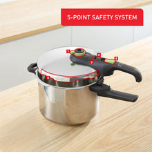 Load image into Gallery viewer, Tefal Secure Trendy Pressure Cooker 6L Stainless Steel - Room+
