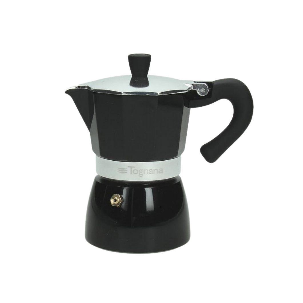 Tognana 3 Cup Grancucina Coffee Maker - Black