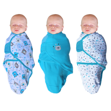 Load image into Gallery viewer, B-Wrap Bear 3-Pack Blue Small

